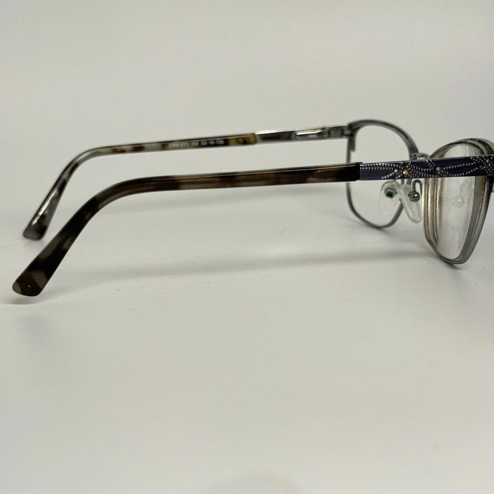 Cote D'Azur Europa CDA-271 C3 Eyeglasses Blue‎ Tortoise Cat Eye 52-16-135